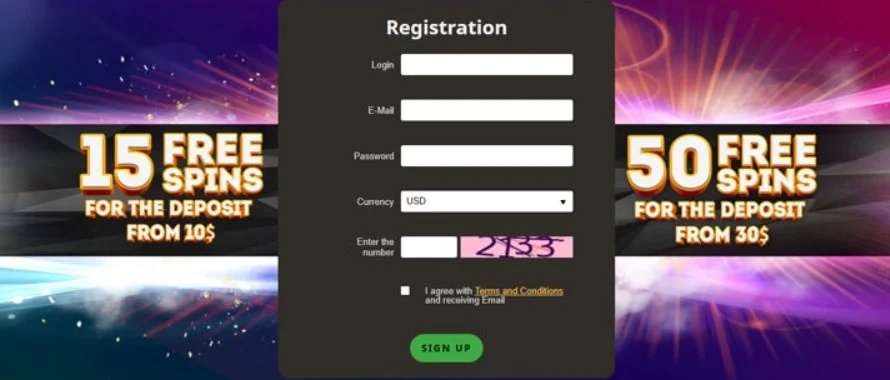 Регистрация на сайте казино Playfortuna